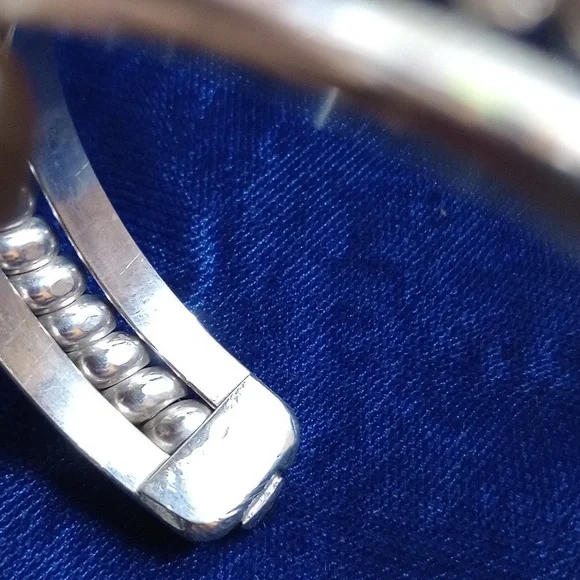 Sterling Silver Twisted Coil Cuff Bracelet Stamped Sterling - Picture 14 of 14